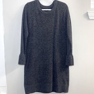 NWT Banana Republic Long Sleeve Wool Sweater Dress in Grey